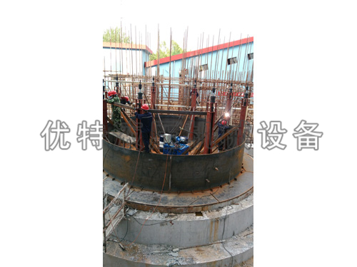 唐山滦兰电厂脱硫施工现场场