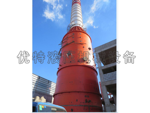 首钢唐山烟囱，脱硫塔施工现场