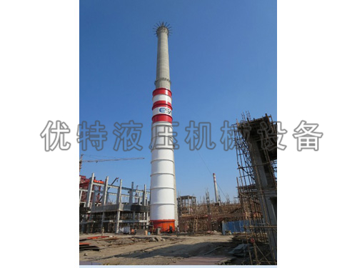 首钢唐山烟囱，脱硫塔施工现场